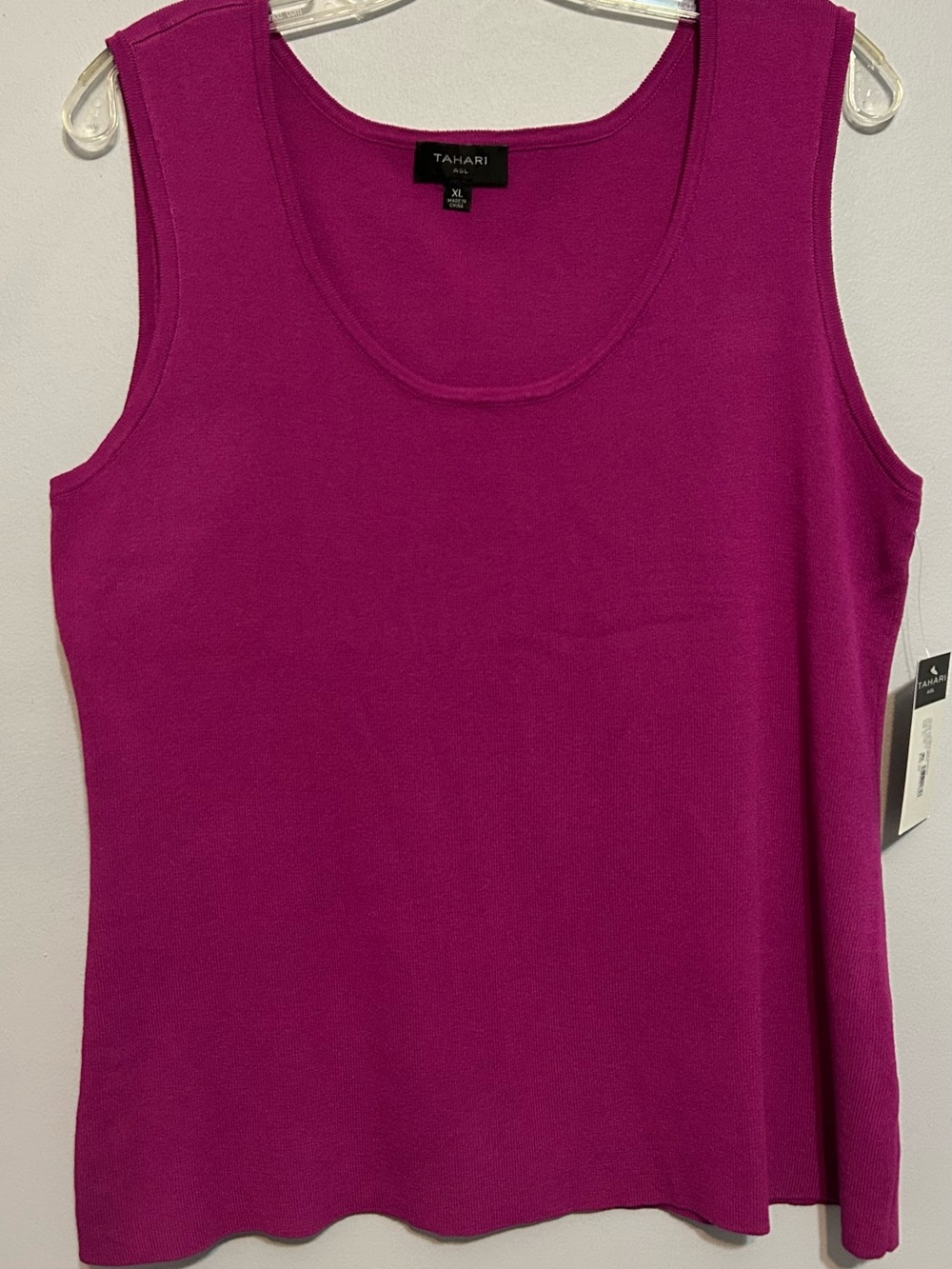Tahari Scoop Neck Tank Sweater